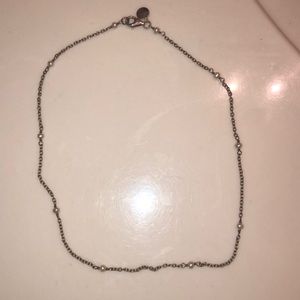 Waxing Poetic 16” Silver and Pearl Chain